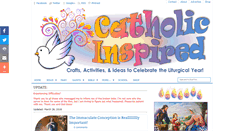 Desktop Screenshot of catholicinspired.com