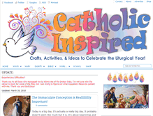 Tablet Screenshot of catholicinspired.com